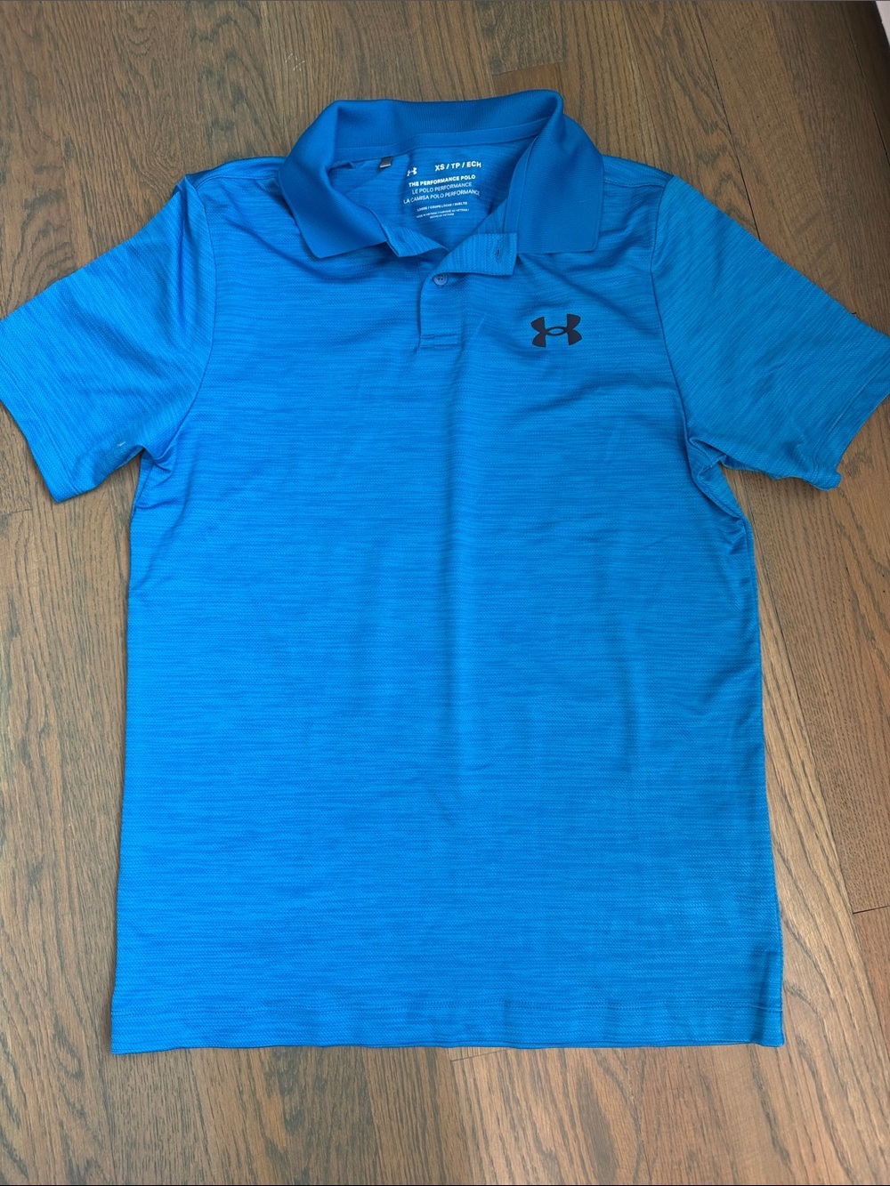 Under Armour Men's Bright Blue Performance Polo